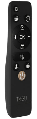 Camino Elettrico da Pavimento Effetto Fiamma 1500W Tagu Larsen Nero