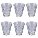 Set 6 Bicchieri Acqua Glace Charm in Vetro VdE Tivoli 1996 Trasparente