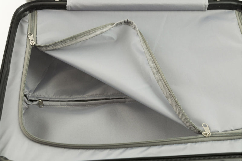 Set 2 Valigie Trolley Rigide in Policarbonato 4 Ruote TSA Soriani Bianco