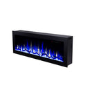 Camino Elettrico da Pavimento 45,4x152,4x18,5 cm Effetto Fiamma 1500W Racy 60 Nero