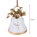 Campana con Fiocco 28 cm Crema/Oro