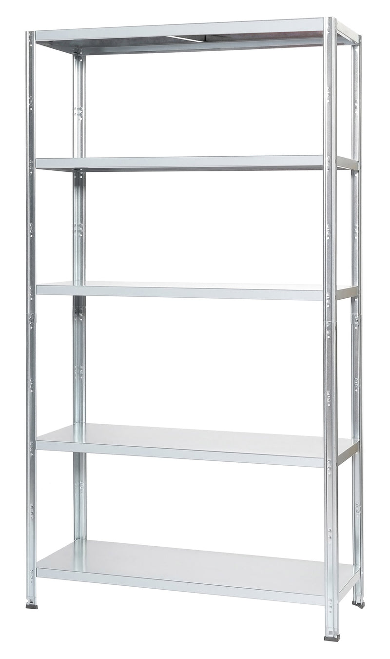 Scaffale in Metallo 5 Ripiani 100x40x187 cm Bianco 