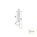 Cassetto Esterno Concept 30 Kg H105 mm P 400 Grigio Antracite Acciaio Emuca