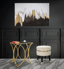 Stampa Dipinta Halfy 80x3x120 cm in Legno e Tessuto