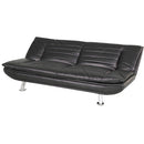 Divano Letto Prontoletto Sofia Rivestimento in Similpelle Nero