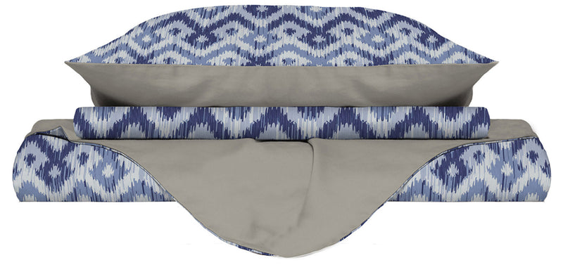 Copripiumino con Stampa sul Sacco e Federe Doubleface Rombi