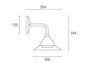 Applique da Esterno a LED 20W 3000K Sovil Bianco
