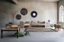 Specchio con Cornice Ilusion Nero in Fibre Naturali