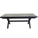 Tavolo Allungabile da Giardino 200/260x100xh75 cm in Alluminio Dover Antracite