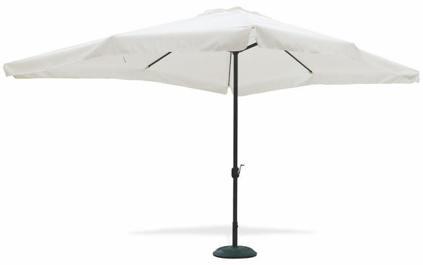 sconto Parasol de jardin rectangulaire 3x4 m mât aluminium Ø48 mm Soriani Ecrù