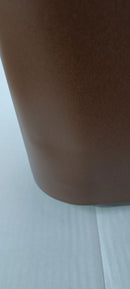 Posacenere da Esterno 30x30xh65 cm In Acciaio Verniciato con Vaschetta Superiore Marrone Seconda Scelta