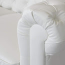 Divano 2 Posti 170x81x77 cm in Similpelle Bianco