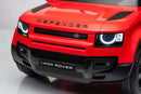 Macchina Elettrica per Bambini Licenza Land Rover Defender Small 12V con Telecomando Rosso