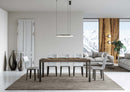  Tavolo Allungabile 160-420x90x77 cm Everyday Premium Noce Gambe Antracite