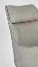 Set 2 Poltrone 56x65x92h cm Lawrence Pu Tortora 