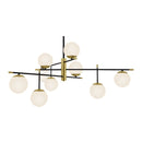 Lampada pendente Modern in Metallo e Vetro Nostalgia Opaco Oro