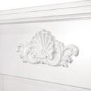 Camino Elettrico da Pavimento 100x100x32 cm Effetto Fiamma 1500W Sofia & Lorance Bianco