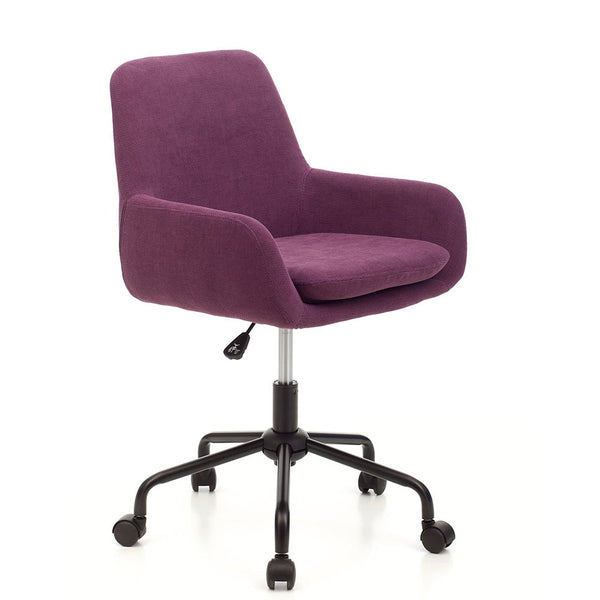 Fauteuil d'exploitation Fauteuil d'exploitation en tissu violet pour bureau prezzo