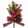 Set 24 Pics avec Pomme de Pin et Melina 14 cm Rouge