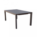 Tavolo Allungabile Houston 160/240x100x74 h cm in Alluminio Taupe