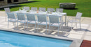 Tavolo da Giardino Allungabile 200/300x100x75 cm in Alluminio Bianco