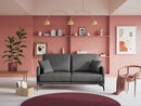Divano 2 Posti 160x94x90 cm in Tessuto Marrone