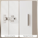 Armadio 40x52x170 cm Con Asta Appendiabiti e Cassetto Porta Abiti in Melamina Bianco      