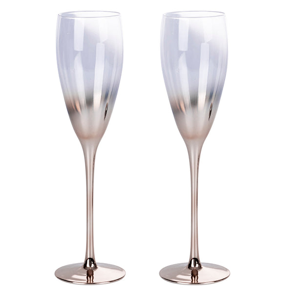 Coffret de 2 Verres à Champagne Très Chic Flûte en Verre à Champagne VdE Tivoli 1996 acquista