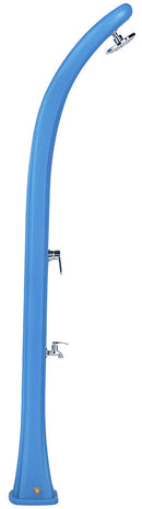 Doccia Solare da Giardino 28L Miscelatore e Lavapiedi Blu