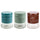 Set de 3 Pots à Sel, Sucre et Café 700 ml en Verre et Métal VdE Tivoli 1996