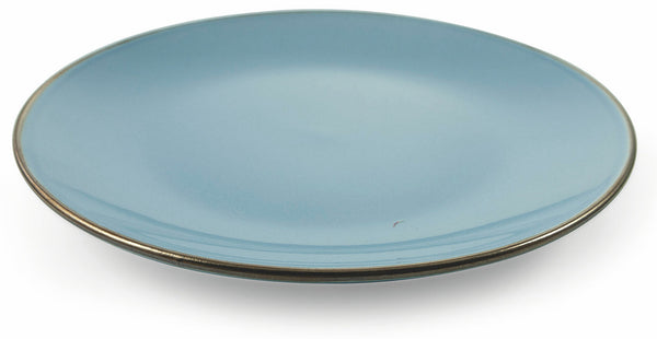 online Set de 6 assiettes plates Ø27,5x3 cm en Gres VdE Tivoli 1996 Royal Light Blue