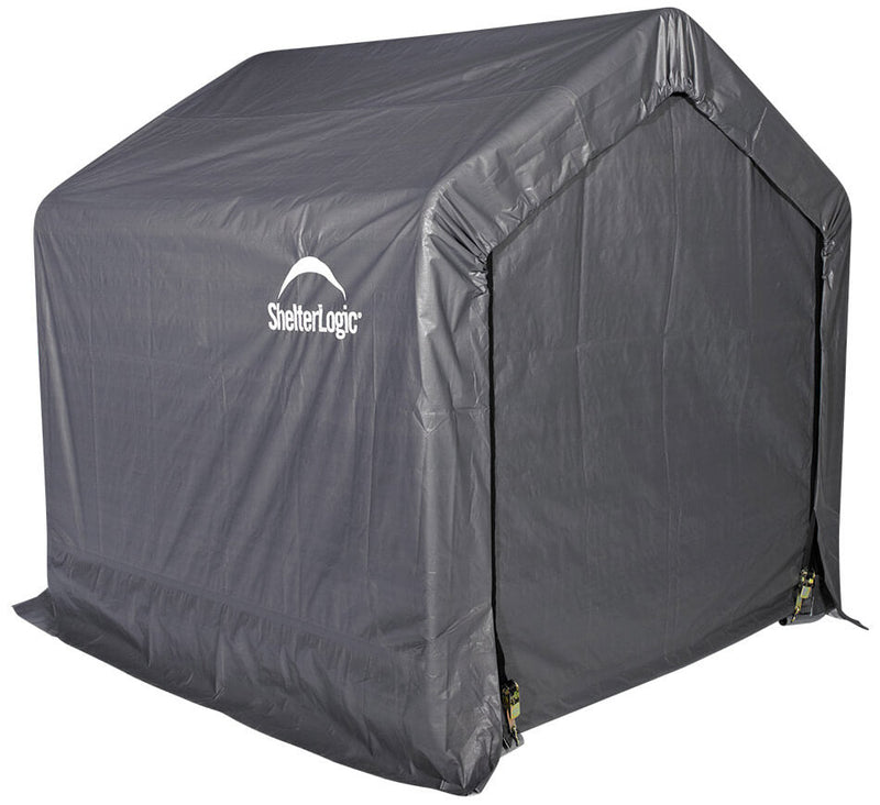 Capanno Box da Giardino Porta Utensili 246x244x244 cm in Acciaio e Polietilene