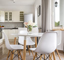 Tavolo Lione Ø120x75 h cm in Legno Bianco