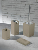 Set 4 Accessori da Bagno in Resina TFT Accessories Tortora