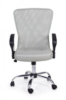 Sedia Poltrona Operativa da Ufficio in Tessuto a Rete Brisbane Grigia