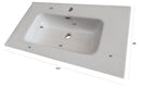 Lavabo da Incasso 101x46,5x2 cm in Resina TFTBianco Lucido