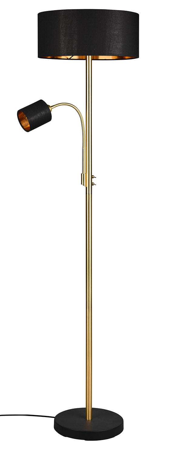 Piantana da Interno Attacco E27 in Metallo Ottone Opaco