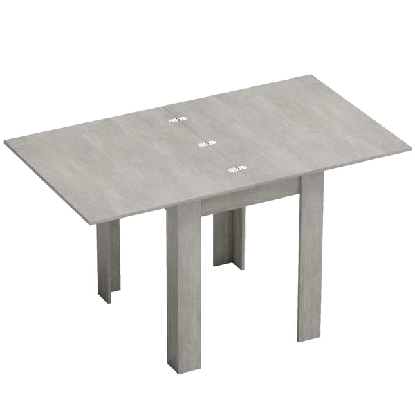 prezzo Tavolo da Pranzo Allungabile per 4-6 Persone 140x80x77,5 cm in Legno e Acciaio Grigio e color Legno