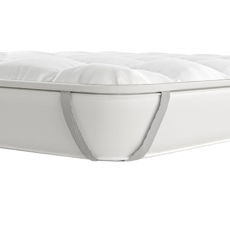 Topper Trapuntato 300 gr/mq con Elastici Basic Bianco Varie Misure