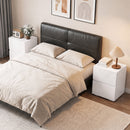 Set di 2 Comodini da Camera da Letto 40x40x58 cm con 2 Cassetti Capacità 30 kg in MDF Bianco      