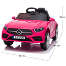 Macchina Elettrica per Bambini 12V con Licenza Mercedes CLS 350 AMG Rosa