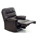 Poltrona Relax Reclinabile Manuale in Similpelle Mara Marrone