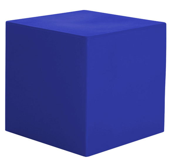 Pouf de jardin 50x50 cm en Résine Arkema Pouf Iris Bleu sconto