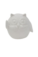 Gufo Porcellana Hello 9,5x6,5x8,5 cm Porcellana Bianco