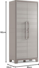 Armadio 4 Ripiani 80x44x182 cm Keter Gulliver Alto XL Sabbia e Beige