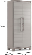 Armadio 8 Ripiani 80x44x182 cm Keter Gulliver Multispace XL Sabbia e Beige