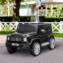 Macchina Elettrica per Bambini 3-8 Anni 107x64x54 cm con Telecomando Cruscotto Cintura e Fari LED Nero      