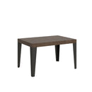  Tavolo Allungabile 140-400x90x77 cm Flame Noce Telaio Antracite