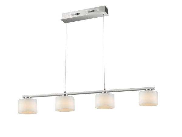 online Suspension LED d'intérieur en métal nickel mat