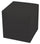 Pouf Repose-pieds 42x42x44 cm en Avalli Cube Simili Cuir Gris Foncé